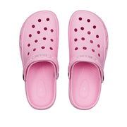 RED BEAUTY by KISS pink air clog classic lightweight perforated slip on clogs with heel strap