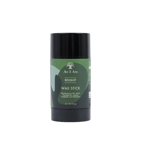 As I Am rosemary hair wax stick for sleek hairstyles with nourishing ingredients