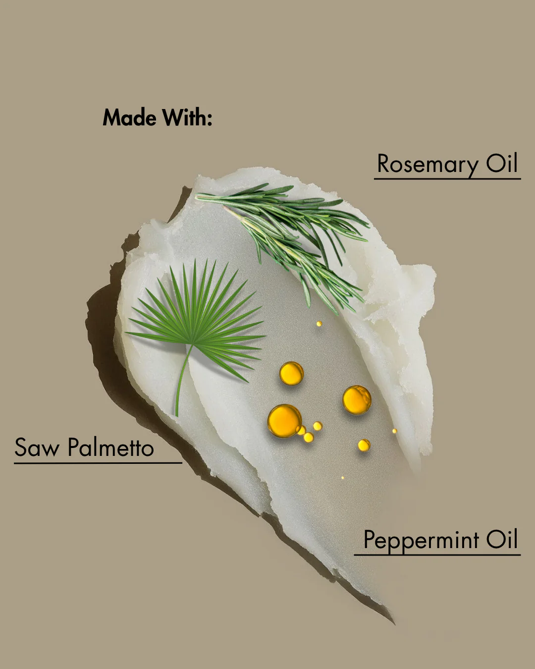 AS I AM rosemary hair wax stick with rosemary oil, saw palmetto, and peppermint oil for styling and nourishment