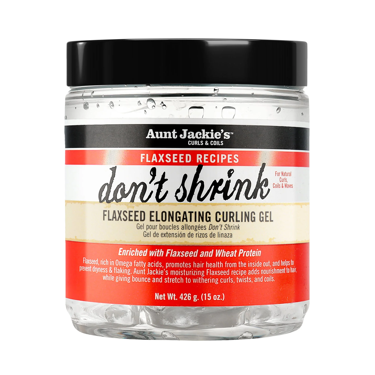 Gel allongeant et bouclant aux graines de lin Don't Shrink