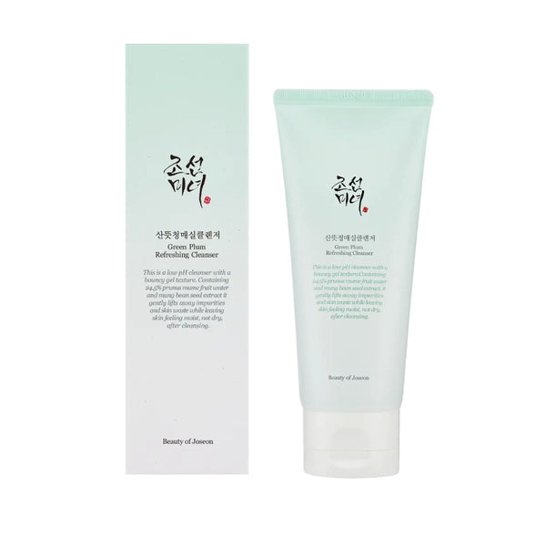 Beauty of Joseon green plum facial cleanser tube and box refreshing cleanser for normal to oily skin