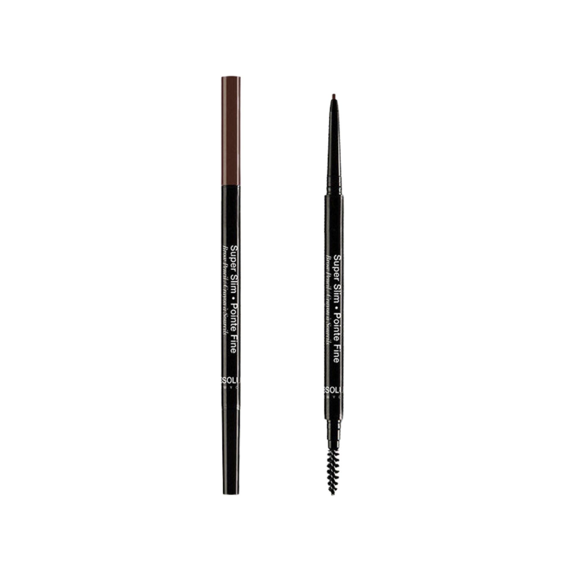 ABSOLUTE NEW YORK super slim brow pencil espresso retractable micro tip with spoolie dual ended eyebrow pencil