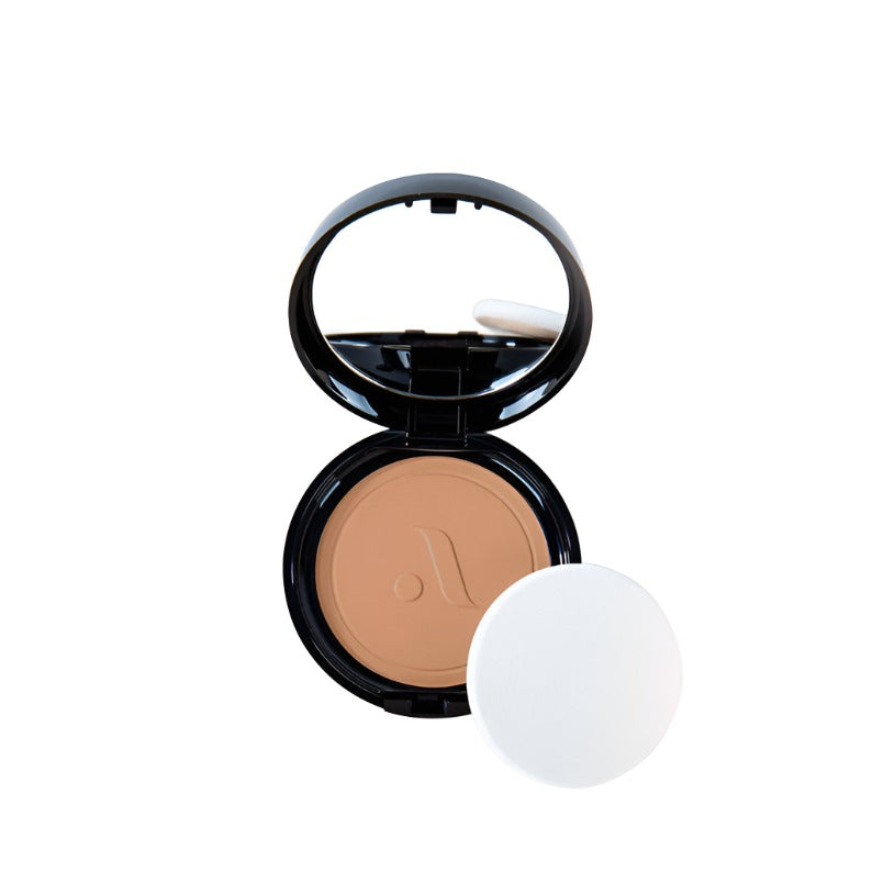 ABSOLUTE NEW YORK compact powder foundation open with sponge and mirror long-lasting foundation for all skin types