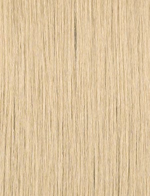 SENSATIONNEL straight ash blonde hair texture close up showing smooth strands for pre cut lace front wig