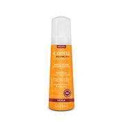 Cantu Wave Whip curling mousse for natural hair in orange bottle with white cap