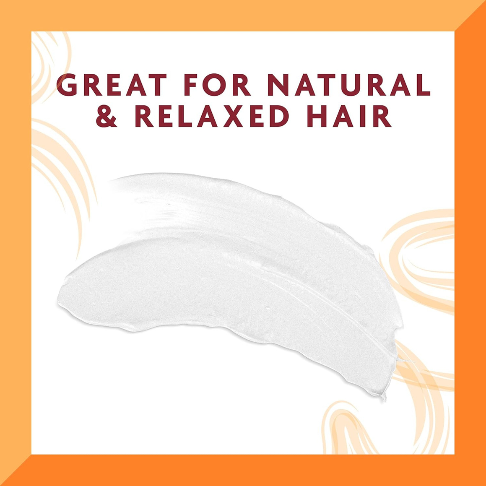 CANTU shea butter hair pomade cream smear with Great for Natural and Relaxed Hair text