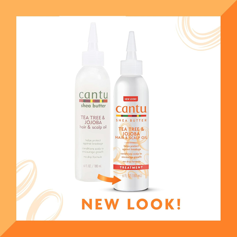 Cantu Shea Butter Scalp Oil in Tea Tree and Jojoba for healthy hair and scalp treatment