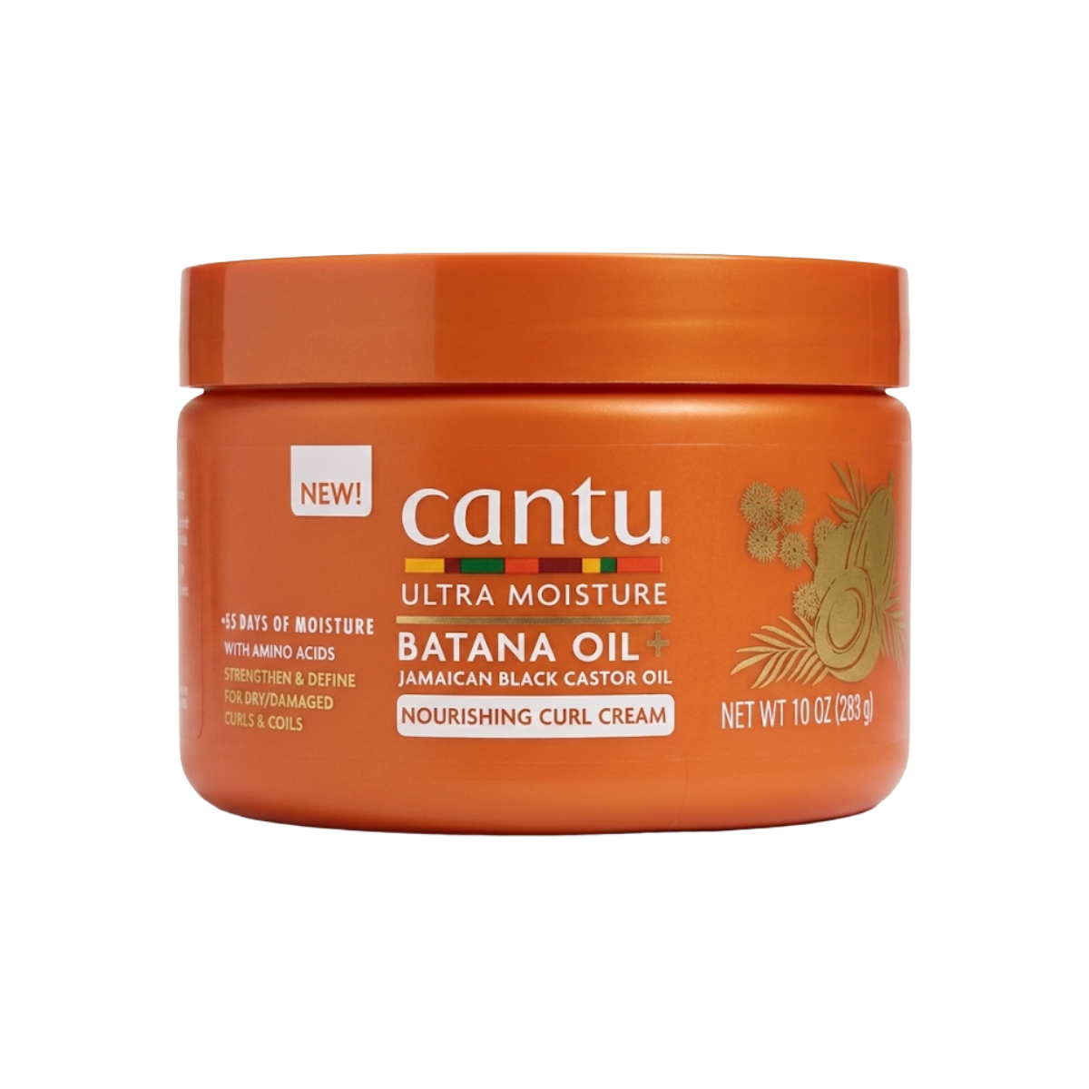 cantu Ultra Moisture Batana Oil + Jamaican Black Castor Oil Nourishing Curl Cream 10oz
