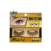 EBIN Mink Cat Garnet false eyelash packaging showcasing 3D mink cat eye lashes with dramatic volume and flare