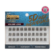 EBIN Cattitude 5D individual lash clusters in deep black pack for volume long individual lashes and salon looks