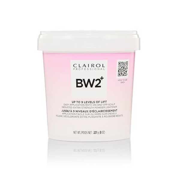 Clairol Professional BW2+ dedusted powder lightener 8 oz tub for up to 9 levels of lift salon use