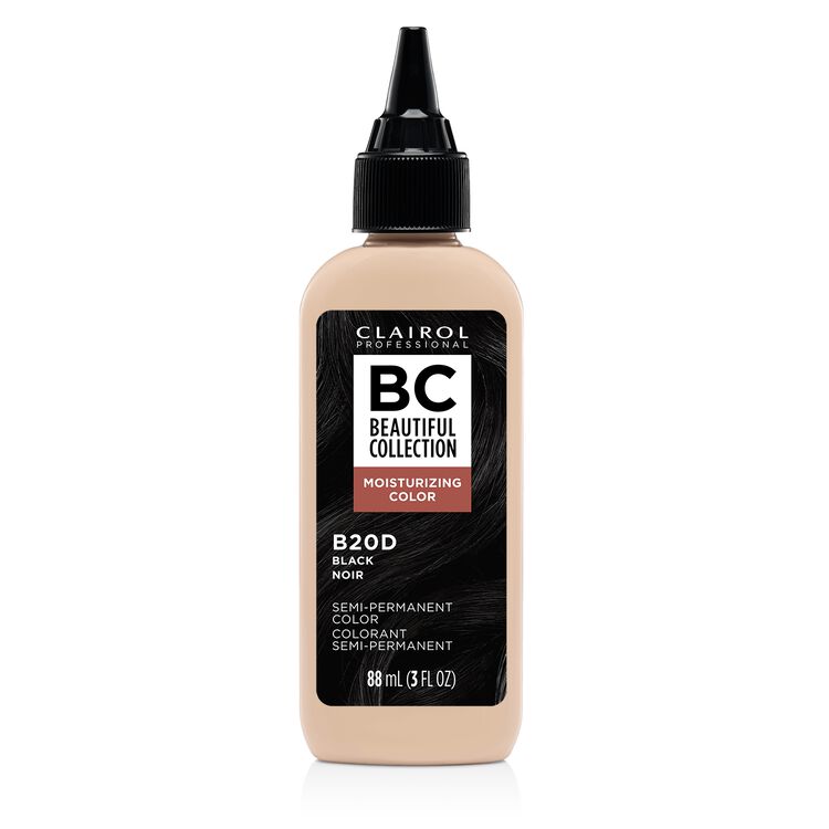 Clairol BC Beautiful Collection Black semi permanent hair color moisturizing formula 88ml bottle