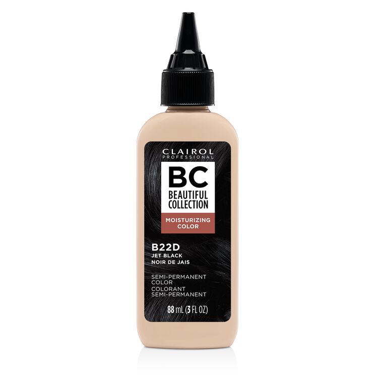 Clairol BC Beautiful Collection semi permanent hair color bottle in Jet Black shade 88ml