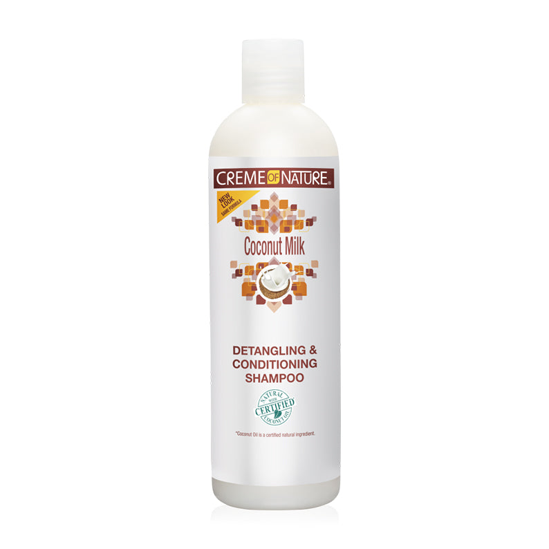 Creme of Nature Coconut Milk Detangling Shampoo for Easy Management and Moisture in Hair Care