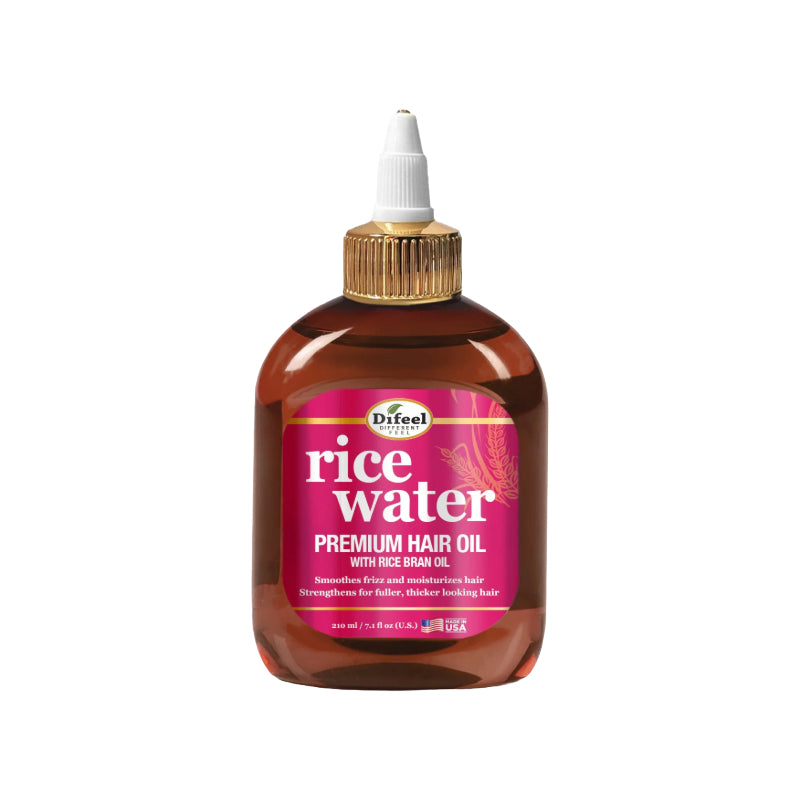 DIFEEL rice water hair oil premium bottle with pointed applicator for moisturizing and strengthening hair