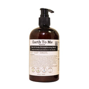 Earth To Me brown pump bottle hair and scalp strengthening mask with natural label 12 fl oz