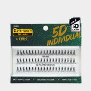 EBIN Attitude packaged tray of 5D individual lash extensions 5D flare medium buildable volume for customizable looks