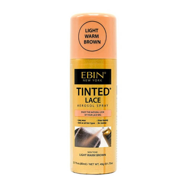 EBIN light warm brown lace tint spray tinted lace aerosol for wigs hairline blending natural finish