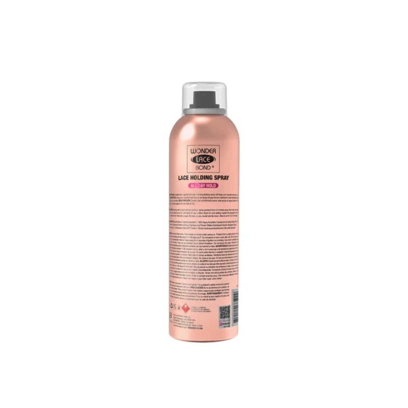 EBIN wonder lace bond adhesive spray in rose gold can for secure wig and lace holding and bonding