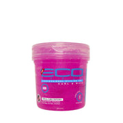 Eco Style pink tub of curl defining hair gel for waves professional styling gel for curly textures