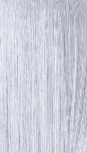 SHAKE N GO Freetress 3X Braid 301 hair extensions silver gray long straight braid texture close up
