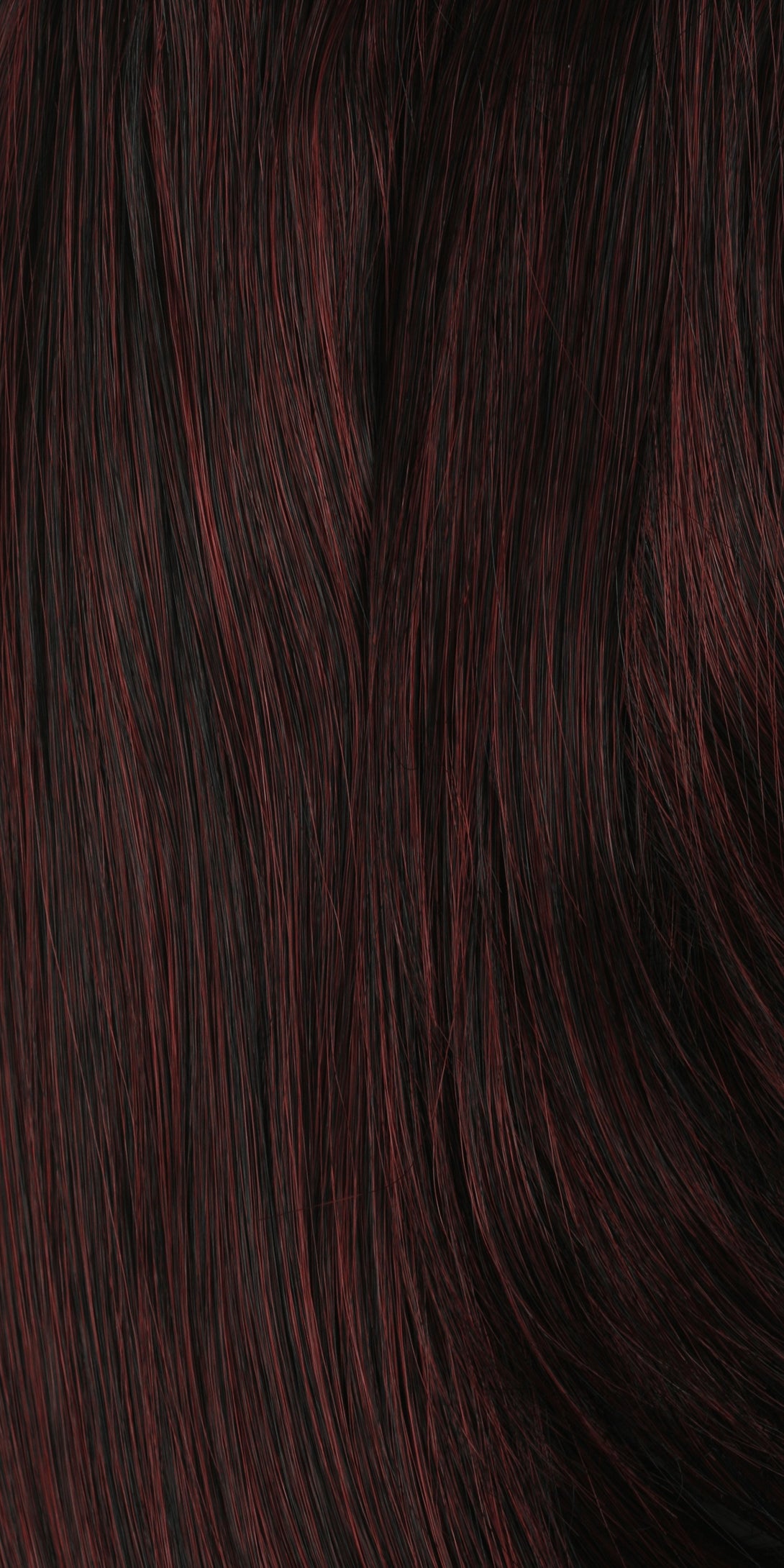 SHAKE N GO Freetress Gogo Curl 12 inch braid in a rich dark red color with soft curls