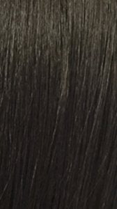 Close up of smooth dark brown hair strands on ITS A WIG HD lace braided wig showing natural shine and texture