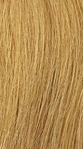 Close up of honey blonde textured hair showcasing ITS A WIG HD lace braided wig with realistic fibers and natural sheen