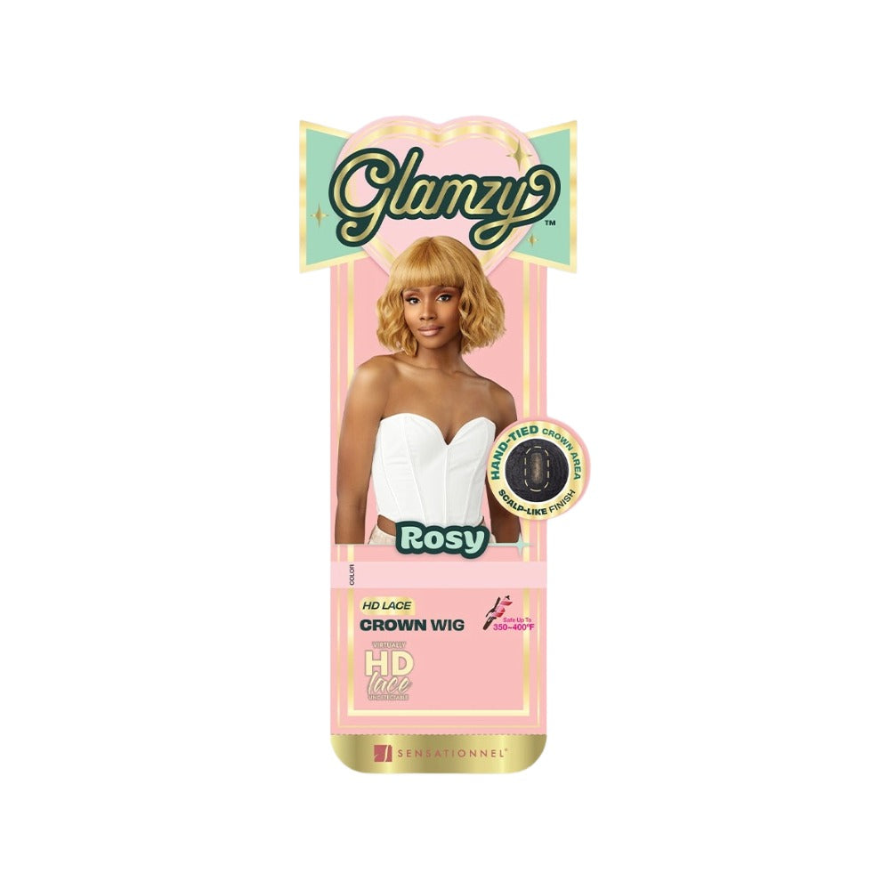 Sensationnel Glamzy Rosy HD Lace Front Wig in Blonde for a stylish and trendy look