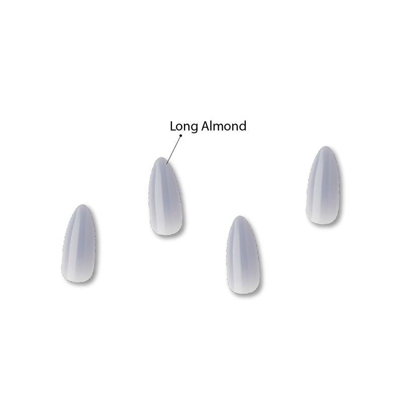 IVY BEAUTY by KISS long almond press on nails in pale cloudy gradient Gold Finger jelly color nails cloudy