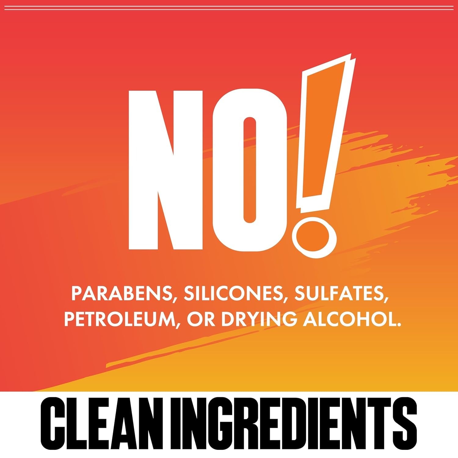 EBIN extreme hold braiding gel label stating no parabens silicones sulfates petroleum or drying alcohol and clean ingredients