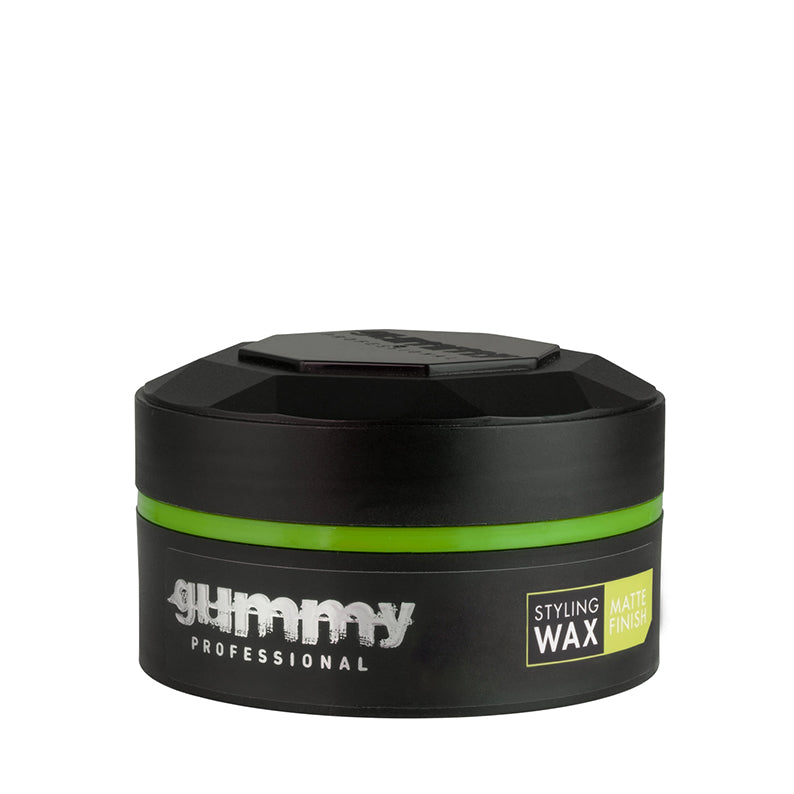 GUMMY Professional styling wax jar with green band for textured hold matte finish hair wax