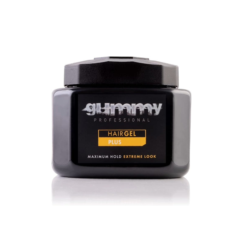 GUMMY Professional Hair Gel black jar Hairgel Plus maximum hold hair gel for extreme styles