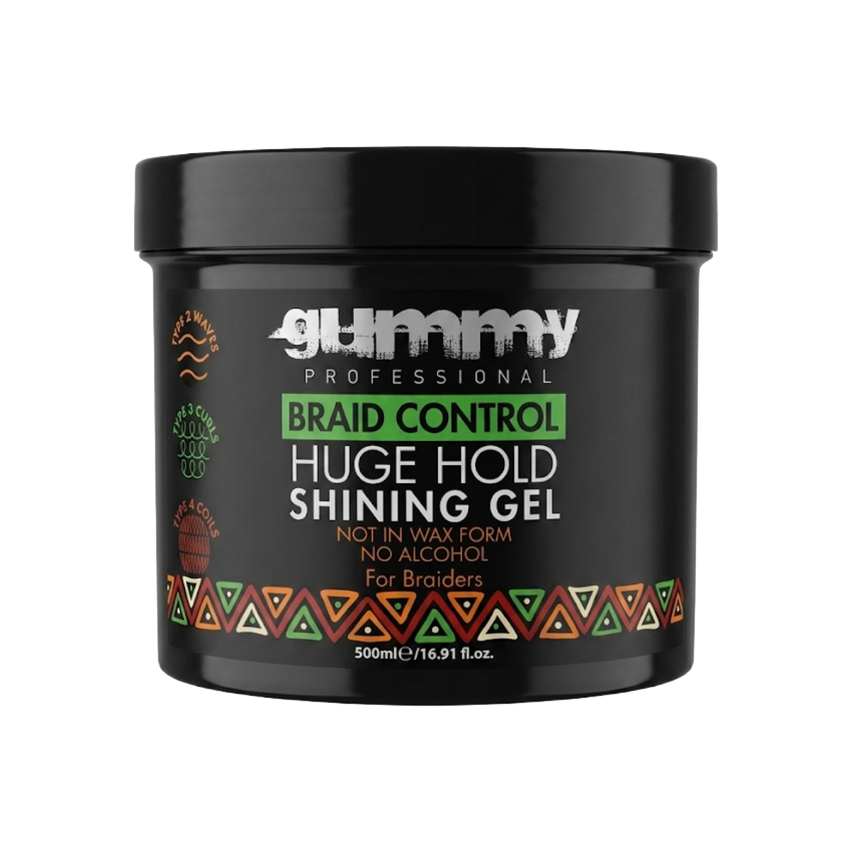 gummy Braid Control Huge Hold Shining Gel 16.9oz
