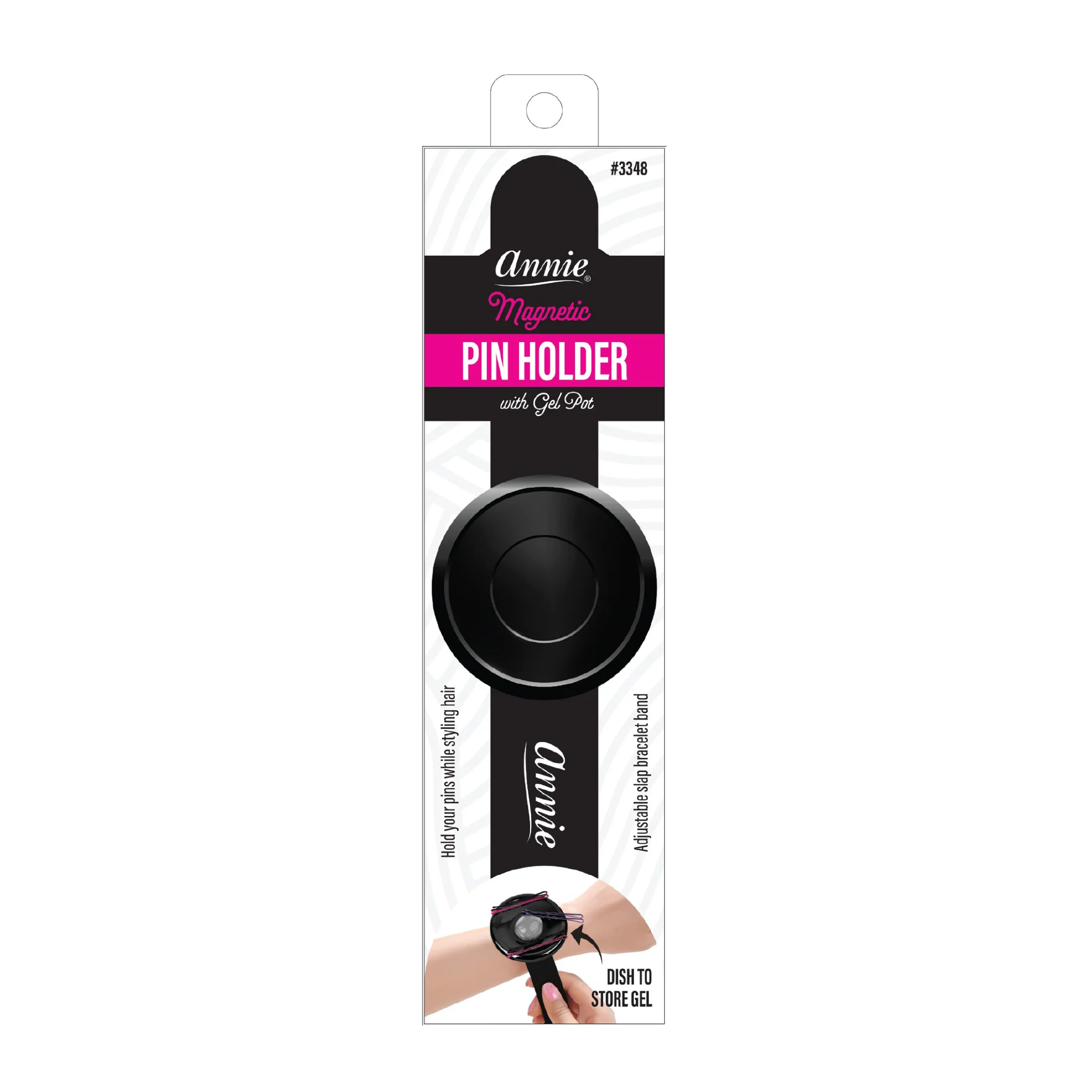 Magnetic Pin Holder & Gel Pot Snap Bracelet [Assorted Colors] #03348