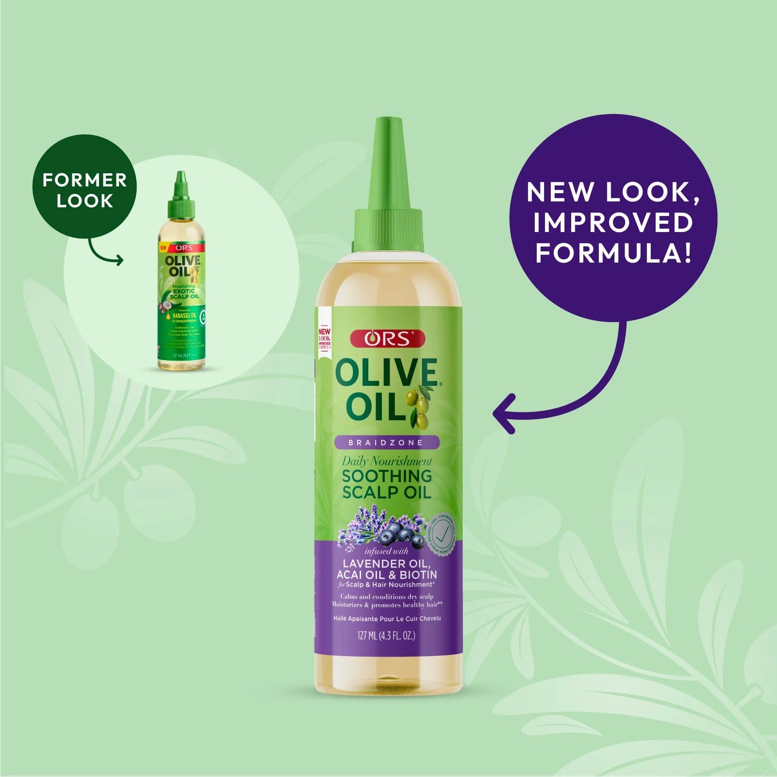 Huile d'olive Braidzone apaisante pour le cuir chevelu