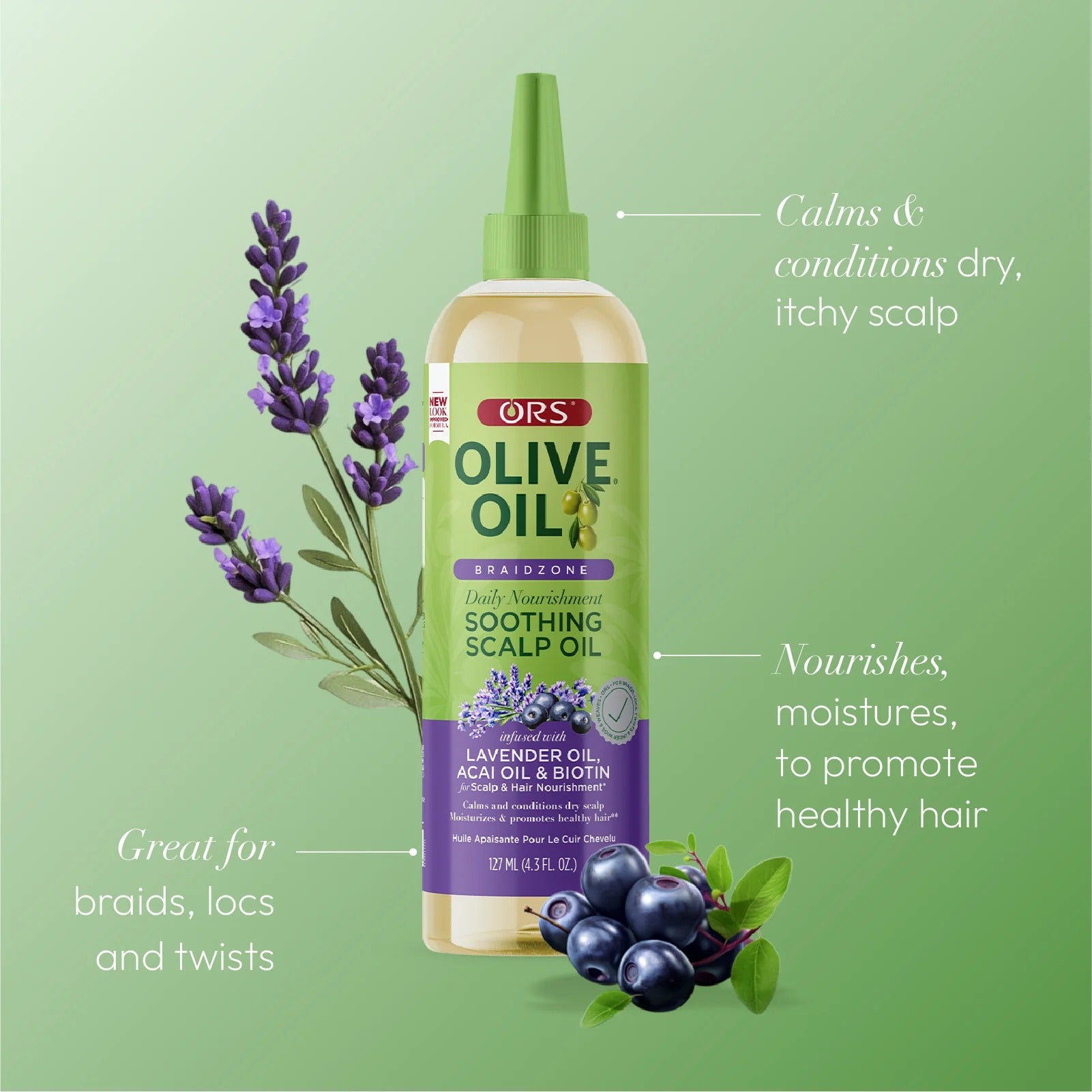 Olive Oil Braidzone Soothing Scalp Oil