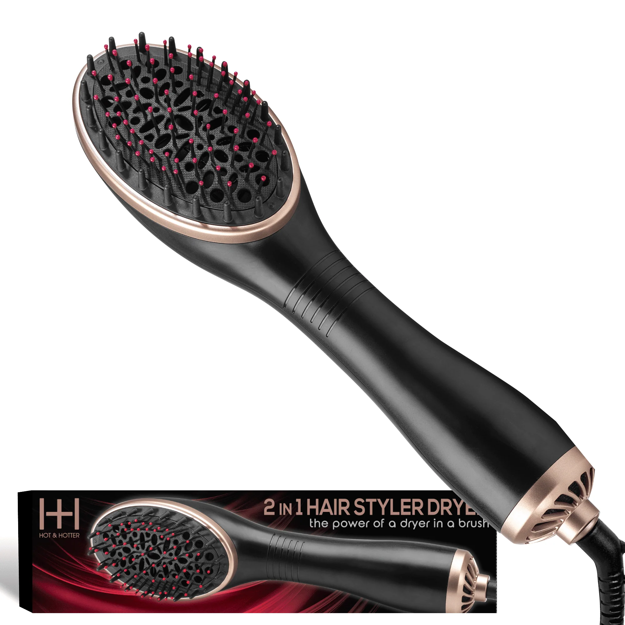 2-in-1 Ceramic Hair Styler & Dryer #5906