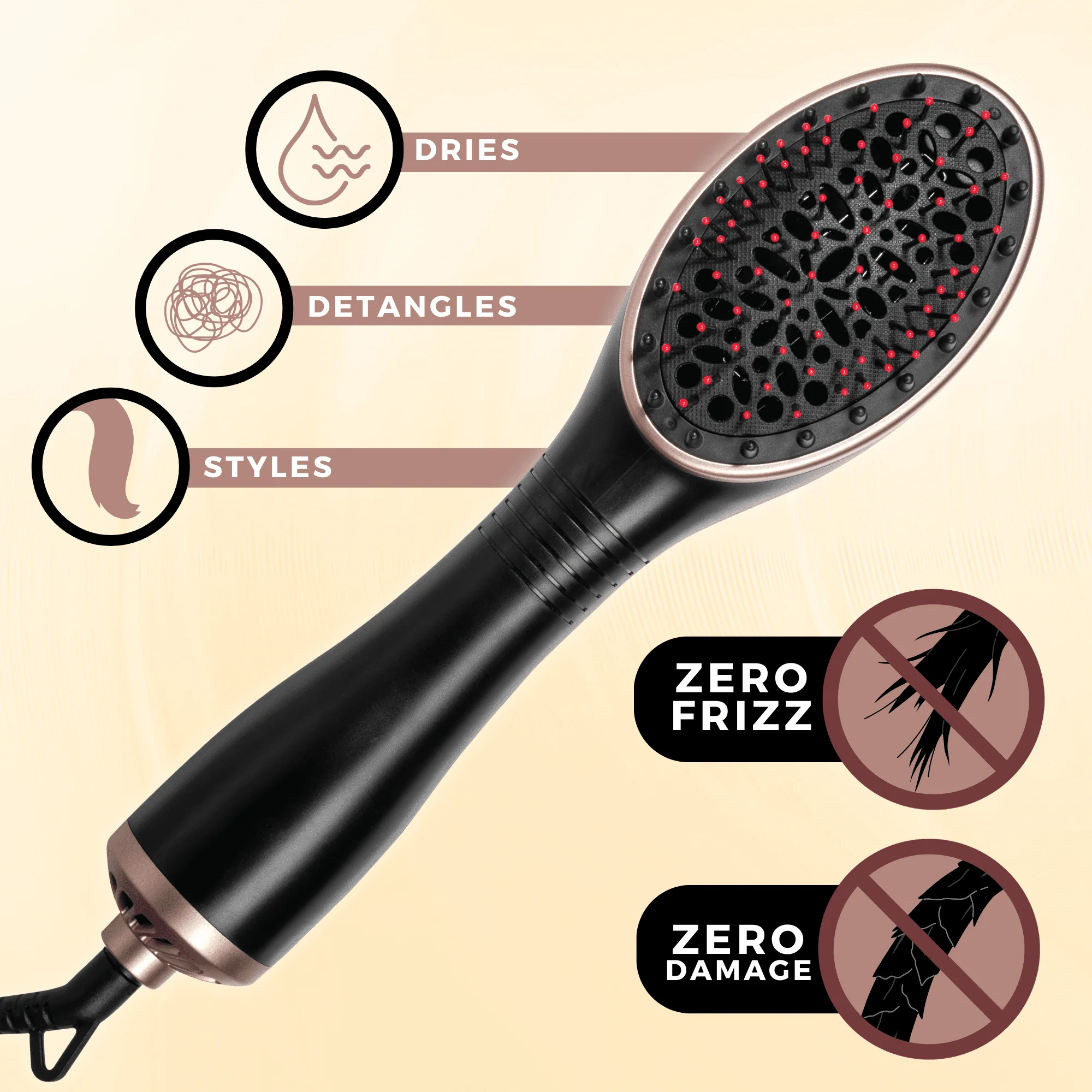 2-in-1 Ceramic Hair Styler & Dryer #5906