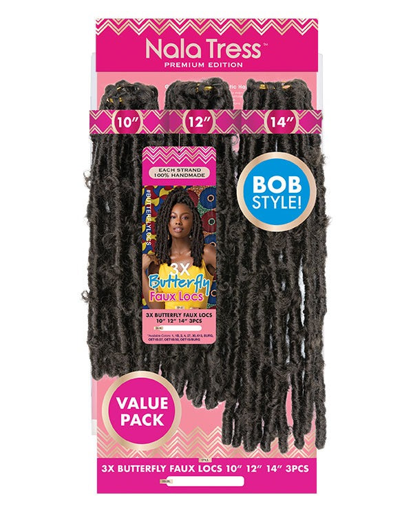 Nala Tress 3x Butterfly Faux Locs 10" 12" 14"