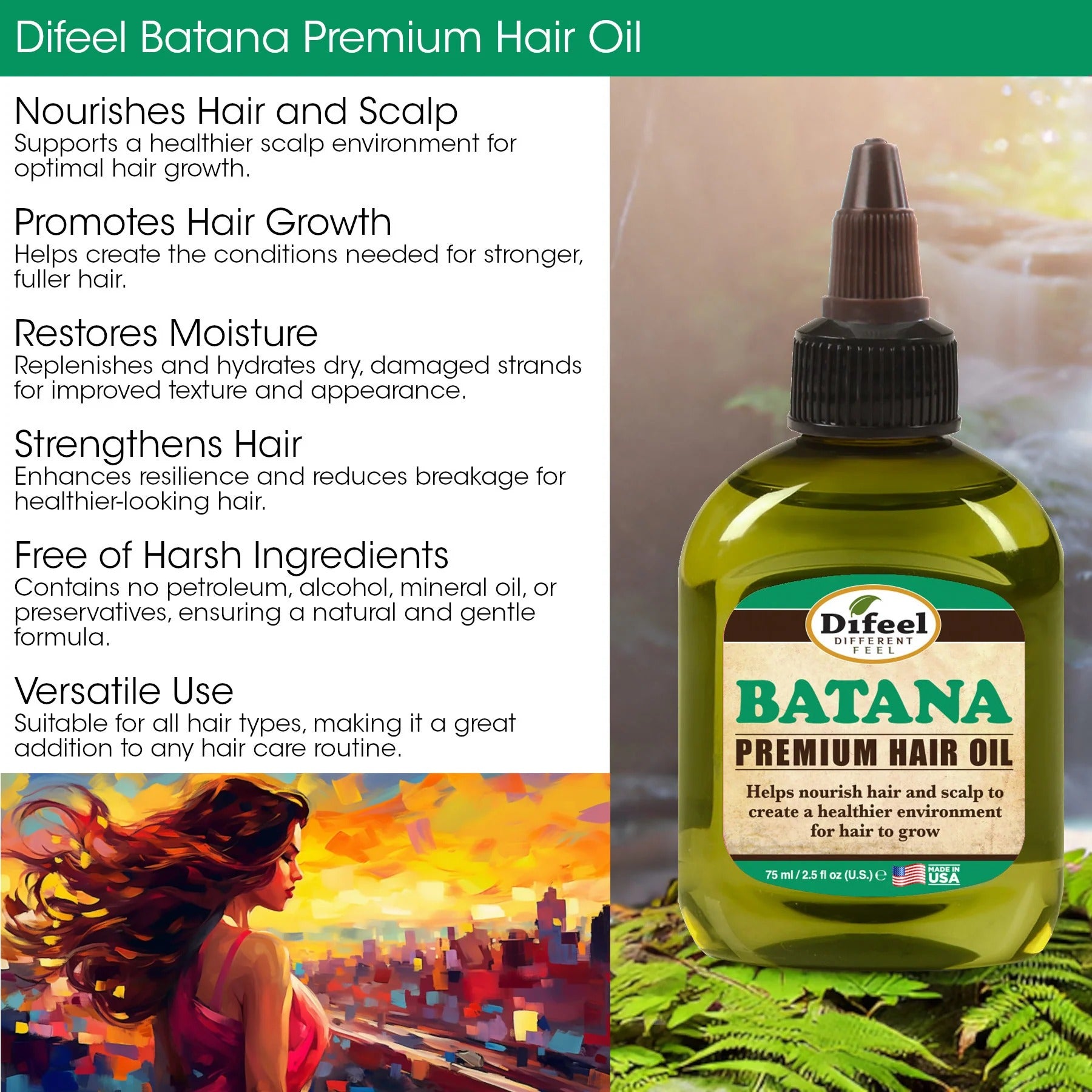 Premium Hair Oil [Batana]