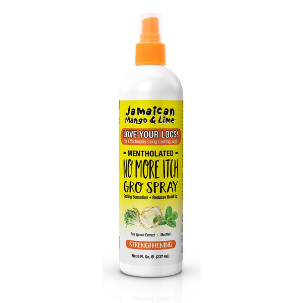 Jamaican Mango and Lime Mentholated No More Itch Gro Spray hair care for locs cooling strengthening 8 fl oz