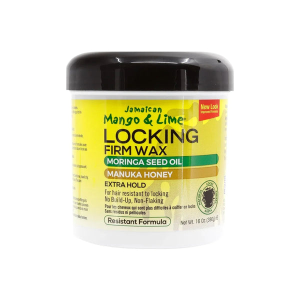 Jamaican Mango and Lime locking firm wax extra hold jar with moringa seed oil and manuka honey for dreadlocks