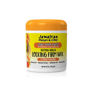 Jamaican Mango & Lime Extra Hold Locking Wax for Locs in a 6 oz container, perfect for strong and lasting locks