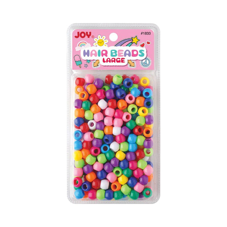 ANNIE package of large colorful hair beads in assorted bright colors for braids and kids hairstyles