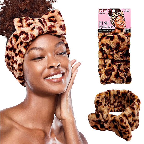 Plush Spa Head Band [Leopard] #HQ908