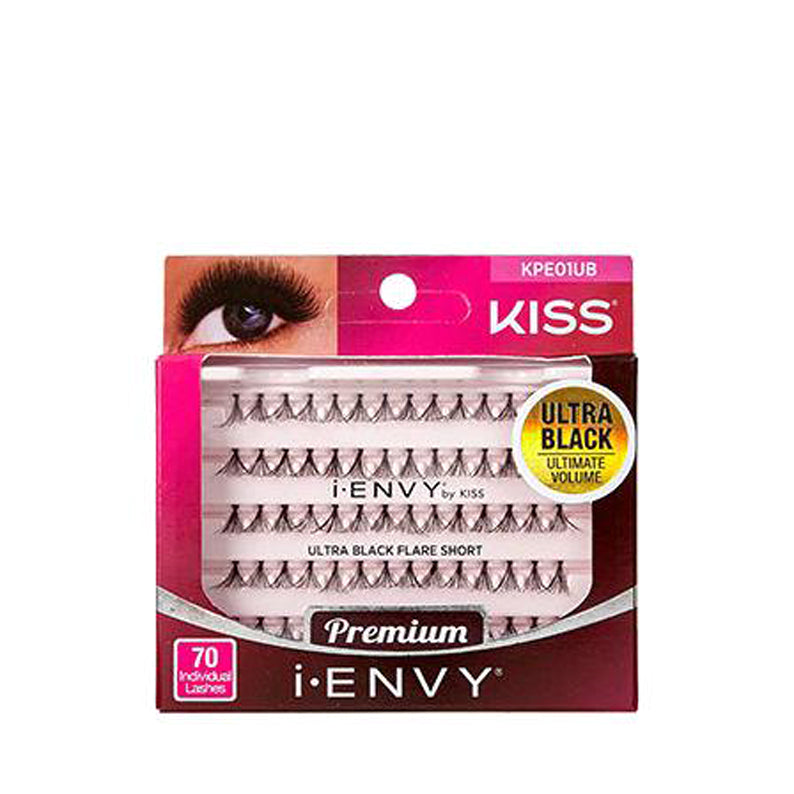 Kiss Ienvy 2X Volume Ultra Black lashes premium individual cluster pack by IVY BEAUTY by KISS