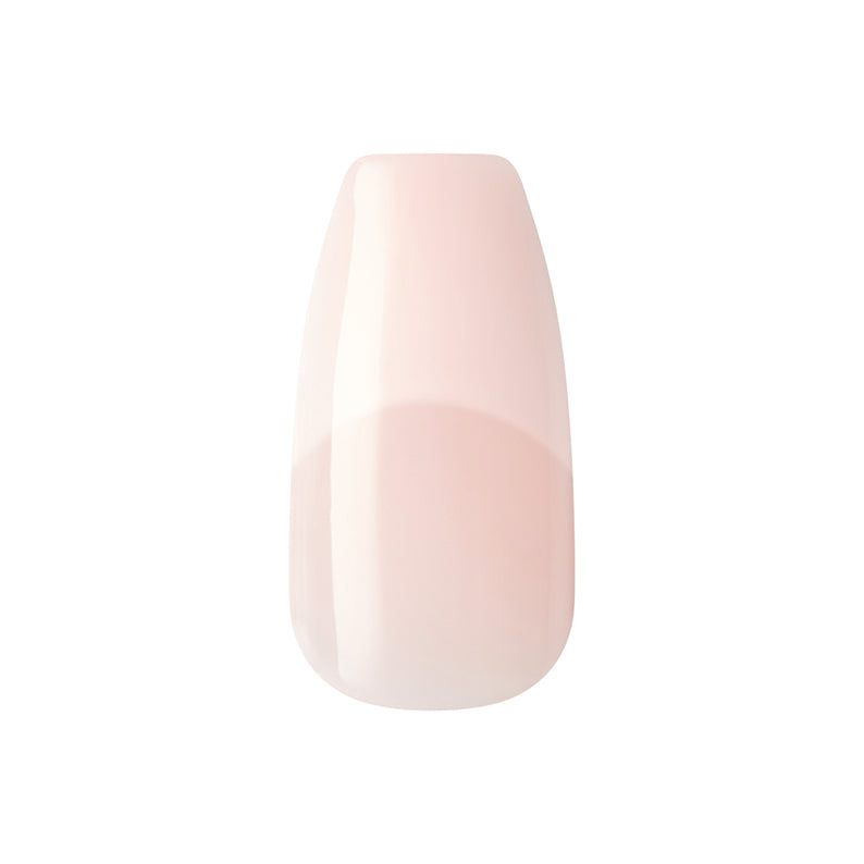 IVY BEAUTY by KISS Kiss Salon Acrylic French Nude nails single glossy nude French tip press on sample