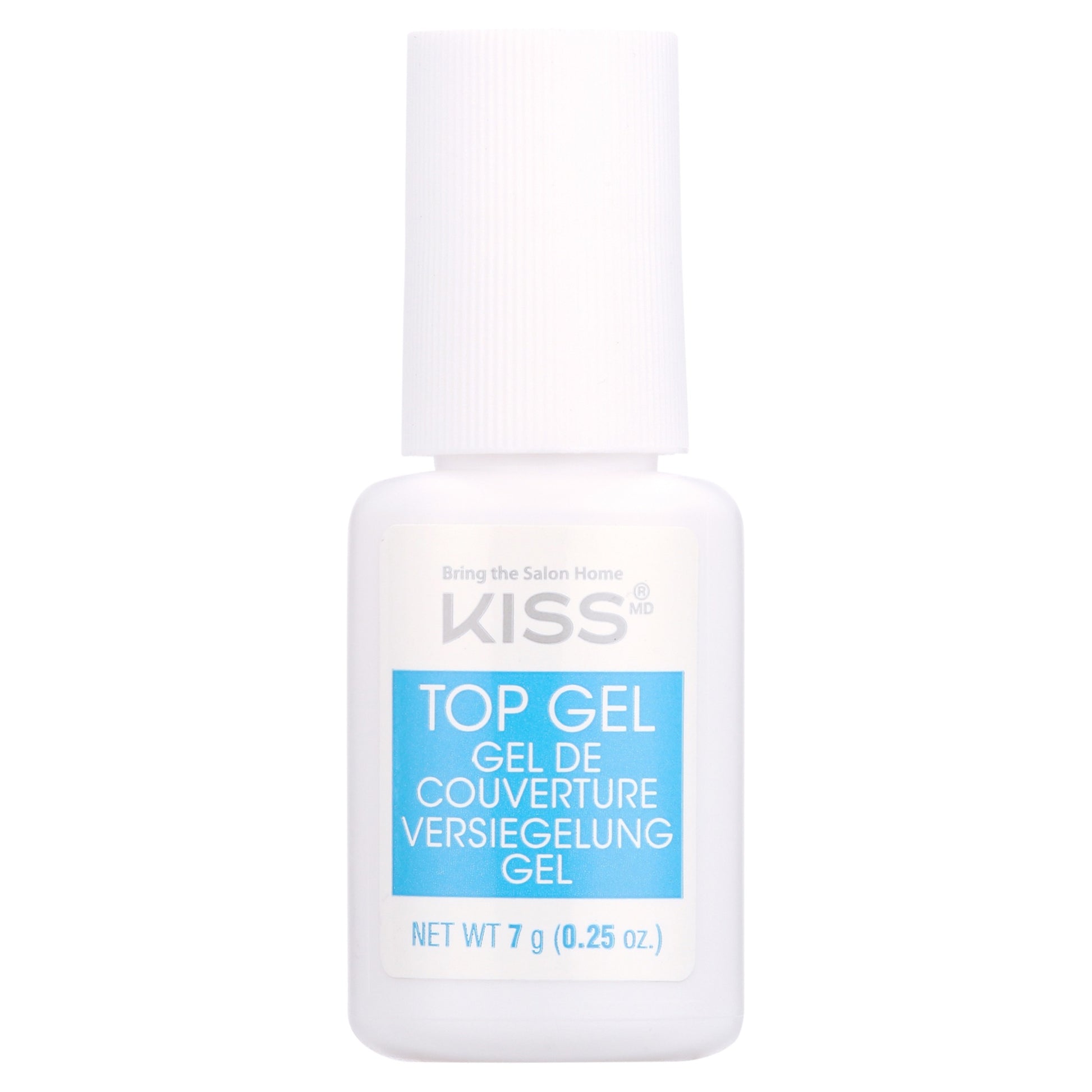 IVY BEAUTY by KISS Kiss Salon Dip Top Gel clear sealing top coat for dip powder nails in white bottle