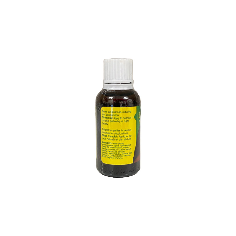 LEMONVATE brightening serum amber bottle with yellow label and white cap for skin care brightening and evening tone